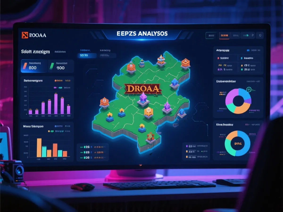 DOTA2 赛事数据与地图示意